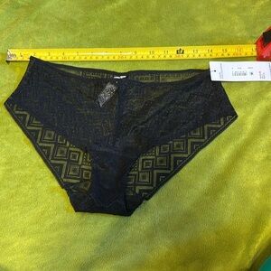 DKNY NWT Pure Lace Hipster Black Sz Small